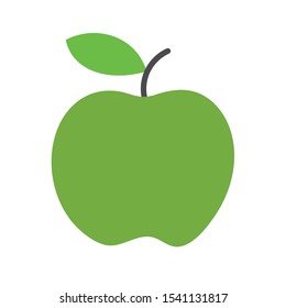 Apple Icon with Leave for Designers