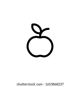 Apple icon. Line design template. Vector illustration
