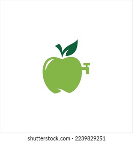 Logo del icono de Apple. Plantilla de logotipo del icono de diseño de ilustraciones vectoriales abstractas de Apple.