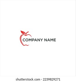 Apple icon logo. Apple abstract vector illustration design icon logo template.