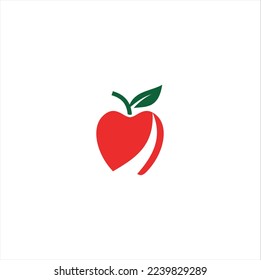 Logo del icono de Apple. Plantilla de logotipo del icono de diseño de ilustraciones vectoriales abstractas de Apple.