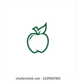 Apple icon logo. Apple abstract vector illustration design icon logo template.
