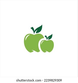 Apple icon logo. Apple abstract vector illustration design icon logo template.