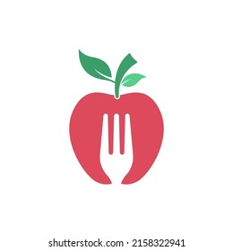 Apple icon logo design illustration template vector