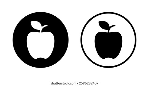 Apple icon logo design. Apple sign and symbols for web design.