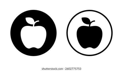 Apple icon logo design. Apple sign and symbols for web design.