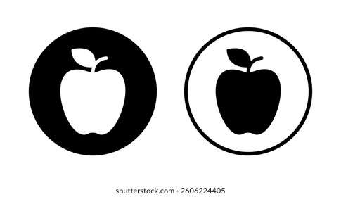 Apple icon logo design. Apple sign and symbols for web design.