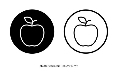 Apple icon logo design. Apple sign and symbols for web design.