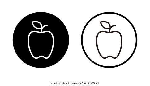 Apple icon logo design. Apple sign and symbols for web design.