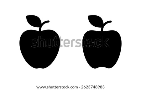 Apple icon logo design. Apple sign and symbols for web design.