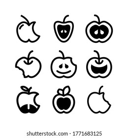 apple icon or logo isolated sign symbol vector illustration - Collection of high quality black style vector icons
