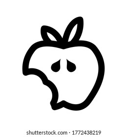 apple icon or logo isolated sign symbol vector illustration - high quality black style vector icons

