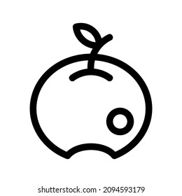 apple icon or logo isolated sign symbol vector illustration - high quality black style vector icons
