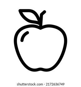 icono de manzana o logotipo símbolo de signo aislado ilustración vectorial - iconos vectoriales de estilo negro de alta calidad
