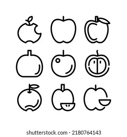 apple icon or logo isolated sign symbol vector illustration - Collection of high quality black style vector icons
