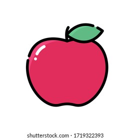 Apple icon, logo vector, flat design