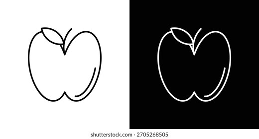 Diseños de logotipos de iconos de Apple. conjunto de diseño de iconos modernos
