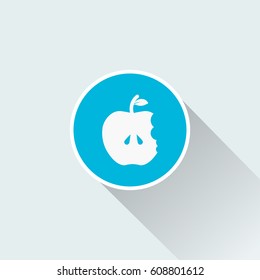 apple icon with long shadow