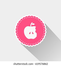 apple icon with long shadow