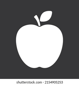 Icono de Apple en fondo gris