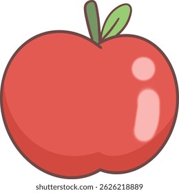 an apple icon on a transparent background