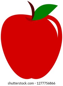 Apple icon on white background. Vector illustration.