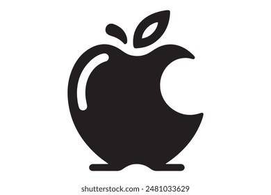 Icono de Apple sobre fondo blanco Ilustración vectorial