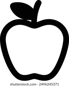 Apple icon on white background. Vector illustration