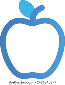 Apple icon on white background. Vector illustration