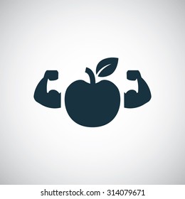 apple icon, on white background