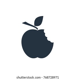 apple icon on white background, fitness, sport