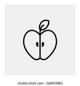 Apple icon outline
