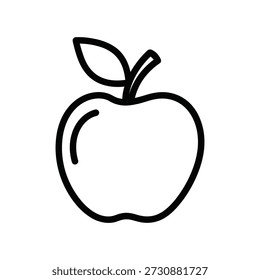 apple icon outline vector isolated symbols