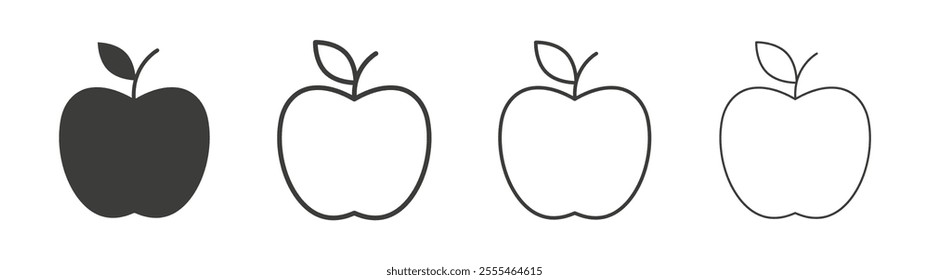 Apple icon pack. vector illustration