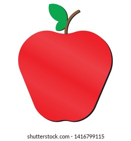 Apple icon. Red, bright, juicy and sweet apple icon. Fruit icon.