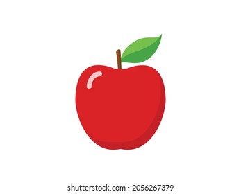 Apfelsymbol. Rote Apfelgrafik. 