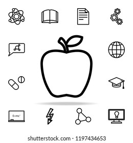 an Apple icon. Science icons universal set for web and mobile