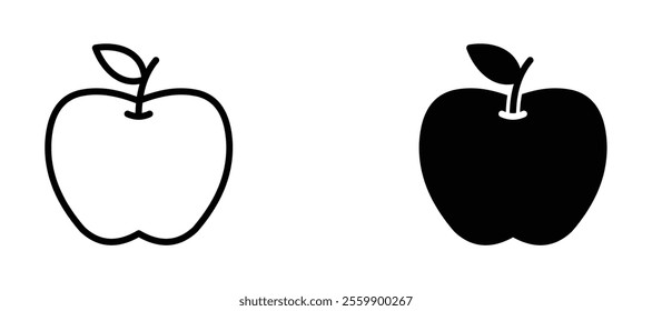 Apple Icon set in black color for ui designs