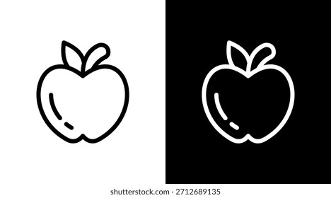 Apple com design de conjunto de ícones