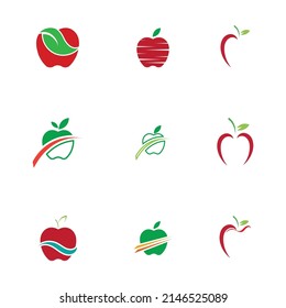Apple icon set illustration design template