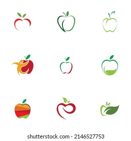 Apple icon set illustration design template