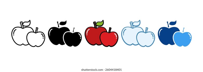 Apple Icon Set Multiple Style Collection