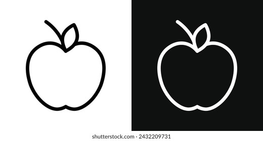 Apple Icon Set. Vector Illustration