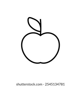 Apple icon set. Vector illustration.
