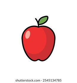 Conjunto de ícones da Apple. Ilustração vetorial.