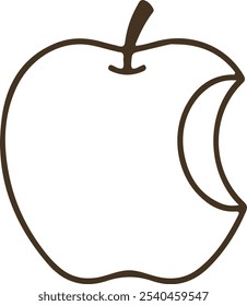 Icono Apple Vector sobre