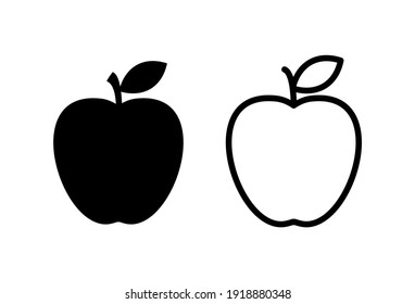 apple vector outline
