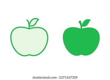Apple icon set. Apple vector icon. apple symbols for your web design.