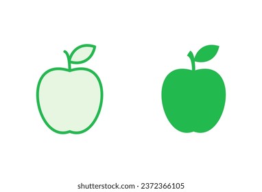 Apple icon set. Apple vector icon. apple symbols for your web design.