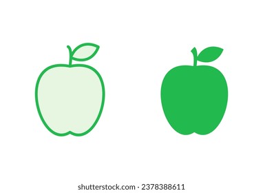 Apple icon set. Apple vector icon. apple symbols for your web design.